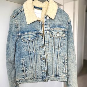 Size XS - Dynamite Denim Sherpa-lined Jacket
